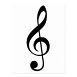Treble Clef Post Cards