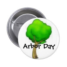 tree, Arbor Day Buttons