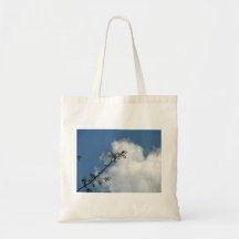 Tree Branch against Blue Sky Canvas Bag