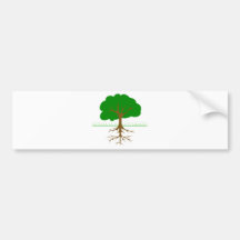 Tree Branches and Roots Bumper Sticker