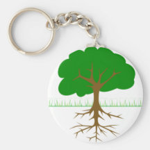 Tree Branches and Roots Keychains