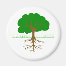 Tree Branches and Roots Magnets