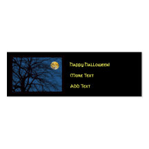Tree Branches Full Moon Business Card