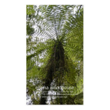 Tree Fern Business Card Templates