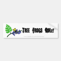Tree Frog Bumper Sticker