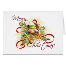 Tree Frog Christmas Cards