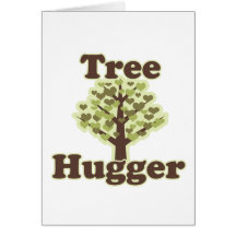 Tree Hugger Hug a Tree Greeting Card