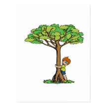 Tree Hugger Post Card