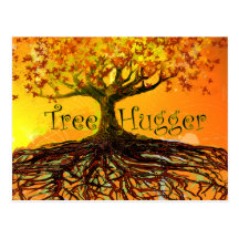 Tree Hugger Post Card