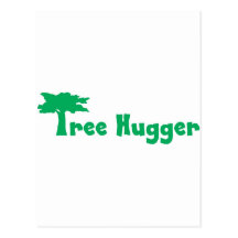 tree hugger postkarte
