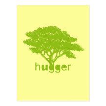 Tree Hugger T-shirt Postcard