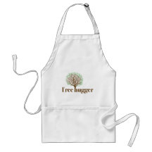 Tree Hugger w/ tree illustration Apron