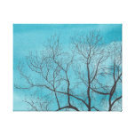 Tree in winter gallery wrapped canvas