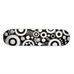 Tree of Life Abstract - B&W Custom Skate Board