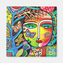 Tree Of Life Paradise Goddess Magnets