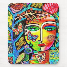 Tree Of Life Paradise Goddess Mouse Pad