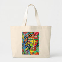 Tree Of Life Paradise Goddess Tote Bags
