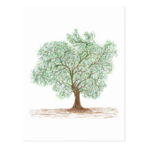 tree post card