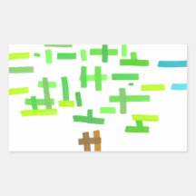 Tree Rectangle Sticker