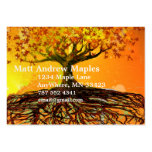 Tree Roots Orange and Yellow Business Card