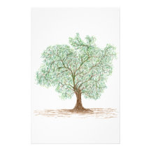 tree stationery design