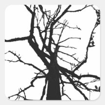 Tree Top Abstract Stickers