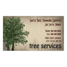 Tree Trimming Care Services Business Card