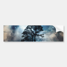Tree & Water Bumper Stickers