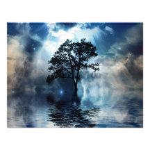 Tree & Water Custom Invites