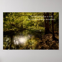 Tree with sun and wise Lao Tzu quotation Posters