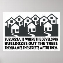 Treeless Suburbia Posters