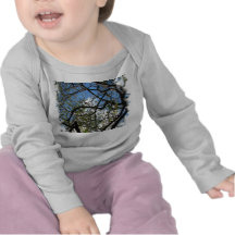 trees and clouds t-shirt