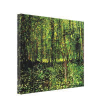 Trees and Undergrowth by Vincent van Gogh Gallery Wrapped Canvas