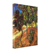 Trees in Garden of Saint-Paul Hospital by van Gogh Gallery Wrapped Canvas