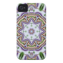 Trendy abstract kaleidoscope iPhone 4 case