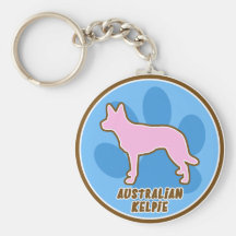 Trendy Australian Kelpie Keychain
