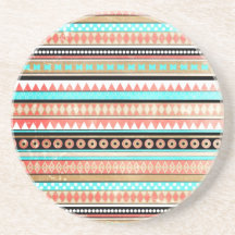 Trendy aztec beverage coaster