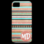 Trendy aztec custom monogram casemate cases