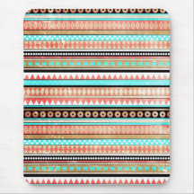 Trendy aztec mouse pad