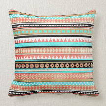 Trendy aztec pillow