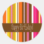Trendy Birthday Stickers