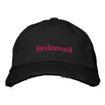 Trendy Bridesmaid Hat Embroidered Baseball Cap