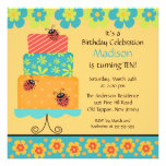 Trendy Cake Birthday Invitation