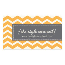 Trendy Chevron Pattern Business Card