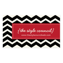 Trendy Chevron Pattern Business Card