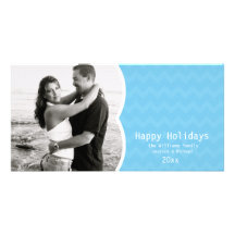 Trendy Chevron Stripes Photo Card Template