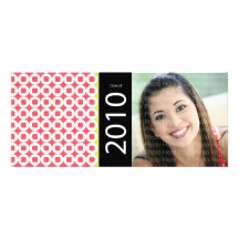 Trendy Circle Square Pattern: Pink Custom Invites