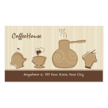 Trendy Coffee Business Card