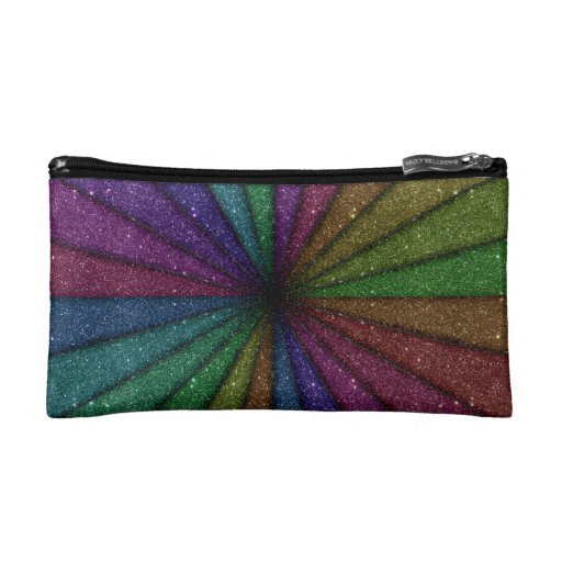 Trendy Colorful Glitter Explosion Makeup Bags