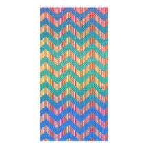 Trendy Cute Pastel Zig Zag Photo Greeting Card